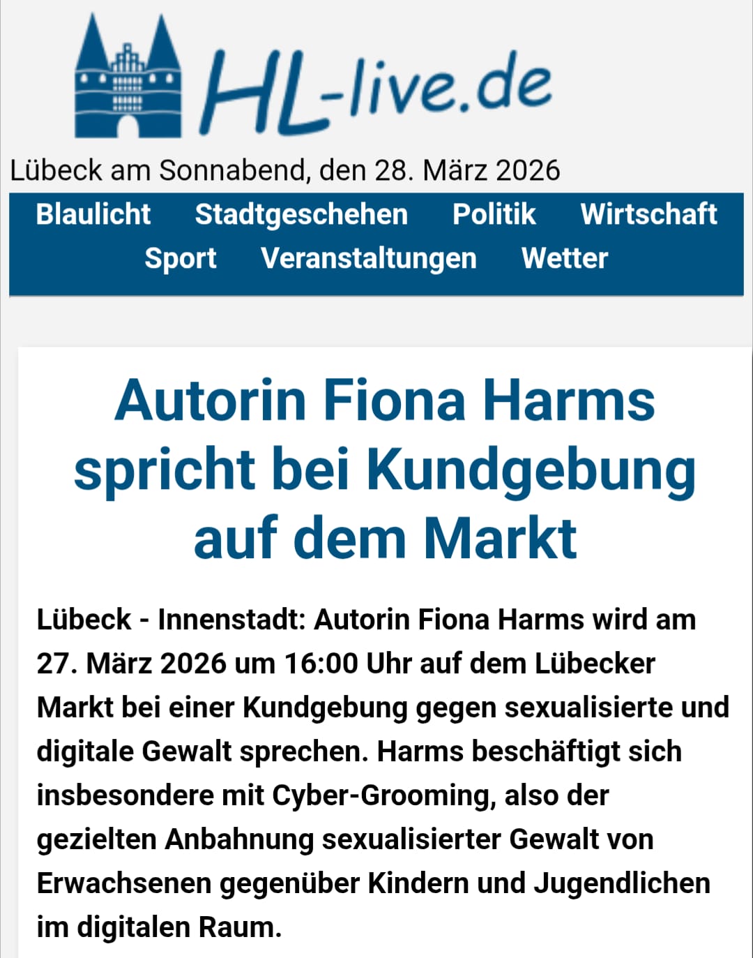 HL-live Artikel Bild