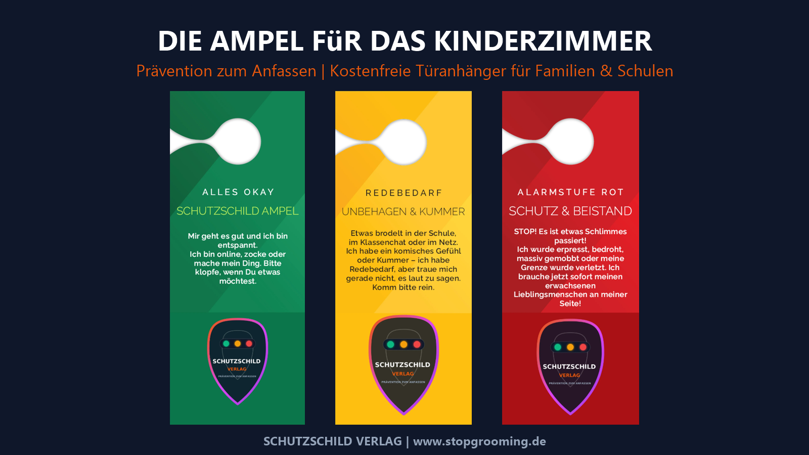 Wohnzimmer- und Kinderzimmer-Ampel Türanhänger